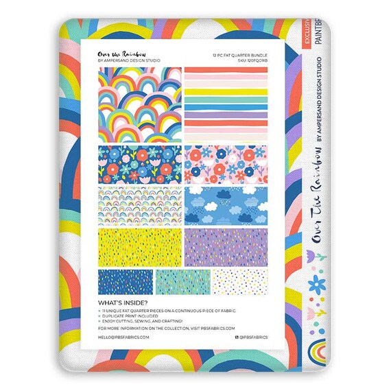 Over the Rainbow by Ampersand Design Studio - Bright Colorway