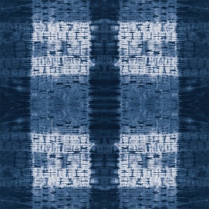 Shibori Dye by Kim Eichler-Messmer Indigo Digital Fabric Print Paintbrush Studio Fabrics 120-21453