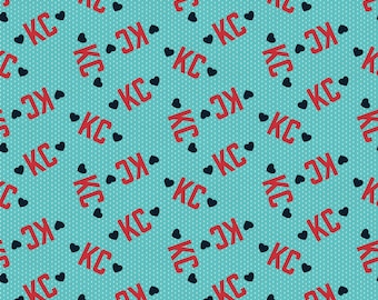 Tela de fútbol del KC: algodón acolchado de PBS Fabrics
