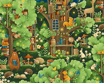 Forest Fables van PBS Fabrics - Paintbrush Studio Fabrics - Katoen quilten