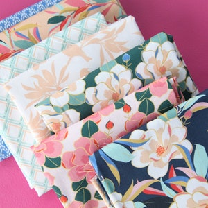 Magnolia Wonderland by Teresa Chan - Navy Colorway - Paintbrush Studio Fabrics