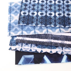 Shibori Dye by Kim Eichler-Messmer - Indigo - Digital Fabric Print - Paintbrush Studio Fabrics