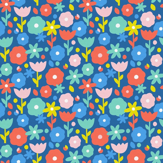 1点物⭕️お安く!◎Custom Rainbow fabric◎NR2b 9.7 Over the Rainbow by Ampersand Design Studio - Bright Colorway