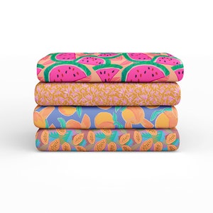 Fruit Stand by Kate Aurelia Studios - Quilting Cotton - PBS Paintbrush Studio Fabrics - Bright Summer Citrus Watermelon