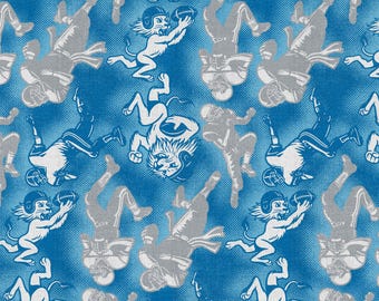 Pride of Detroit- Soft Football Fabric by the Yard