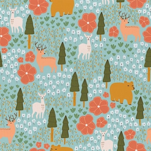 Vintage Camping by Crissie Rodda - Paintbrush Studio Fabrics - Soft Cotton Fabric