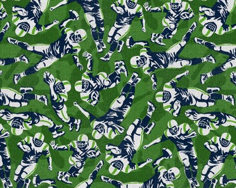Seattle Football Quilting Cotton Fabric by the Yard