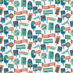 Protect Our Planet by Allison Cole - Paintbrush Studio Fabrics - Soft Cotton Fabric 12022438