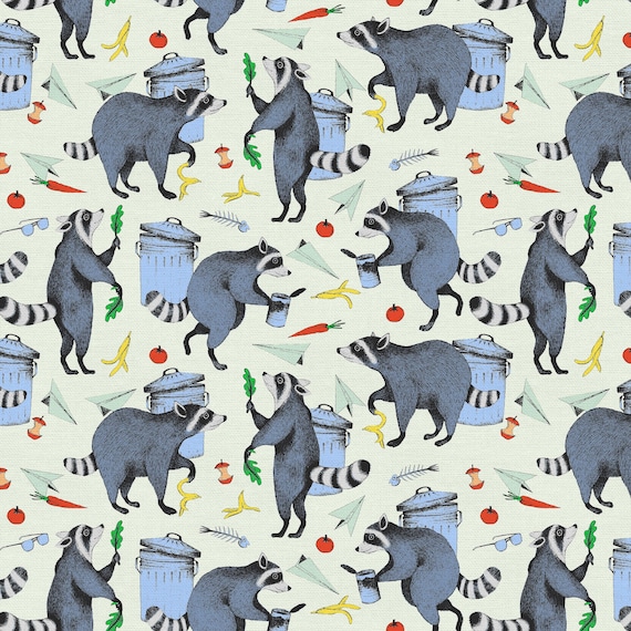 Raccoon Ruckus by Allira Tee - Paintbrush Studio Fabrics