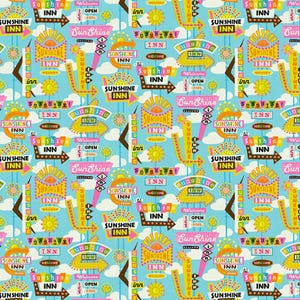 Sunshine Inn by Lysa Flower - Paintbrush Studio Fabrics - Quilting Cotton