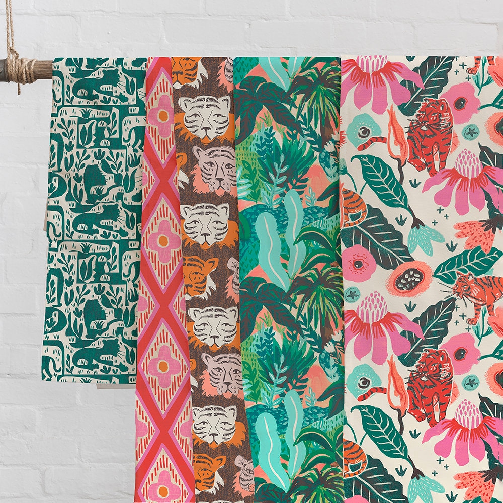 Belize by Lauren Lesley Studio Quilting Cotton Pink - Etsy