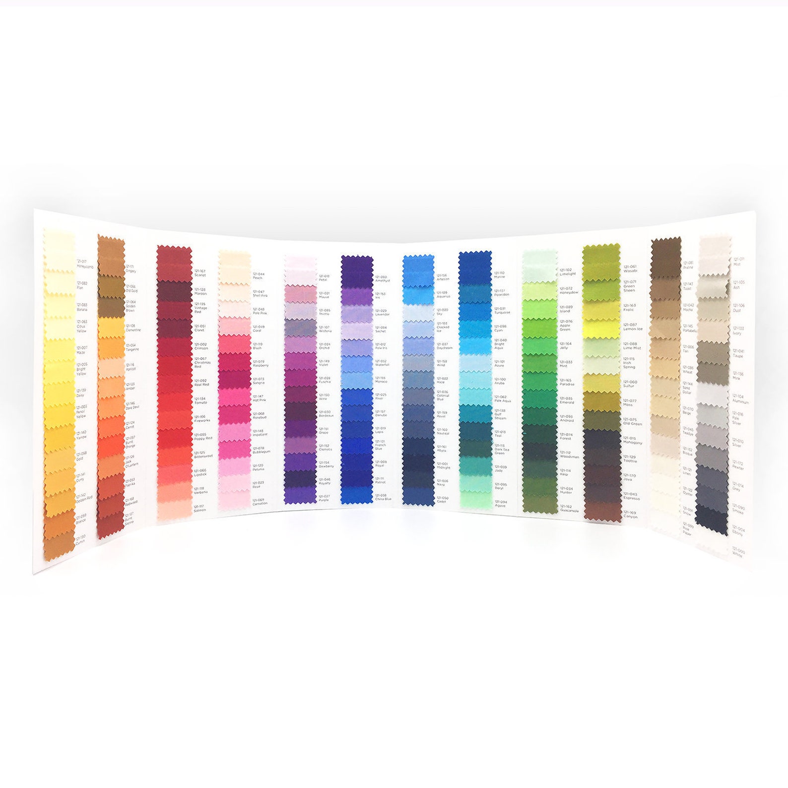 Painter's Palette Solids Color Card 168 Colors - Etsy