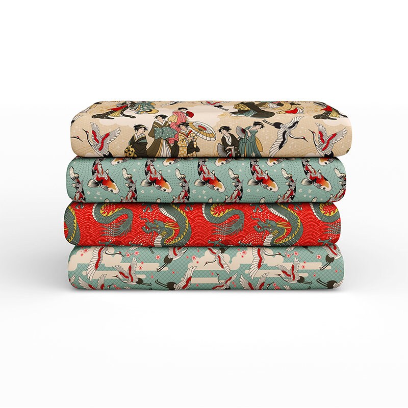 Kimonos & Koi by PBS Fabrics - Paintbrush Studio Fabrics - Soft Quilting Cotton Fabric
