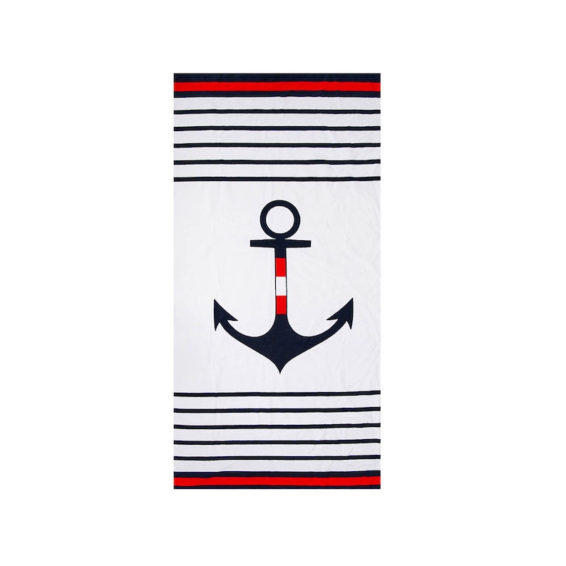 Colorful Anchors Beach Towel 100/% Cotton 30 x 60 Soft Bath Towel by Hencely