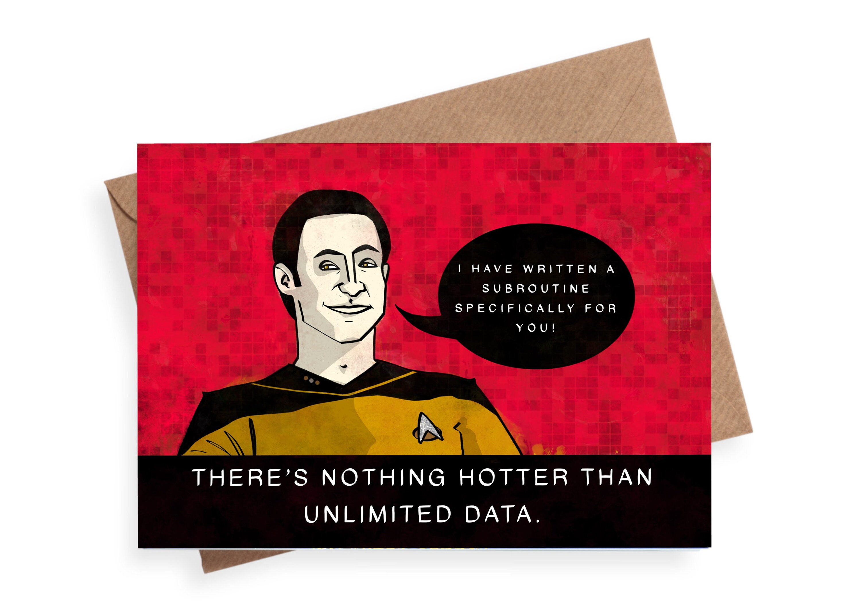 Data Star Trek Birthday Card Anniversary Celebration | Etsy
