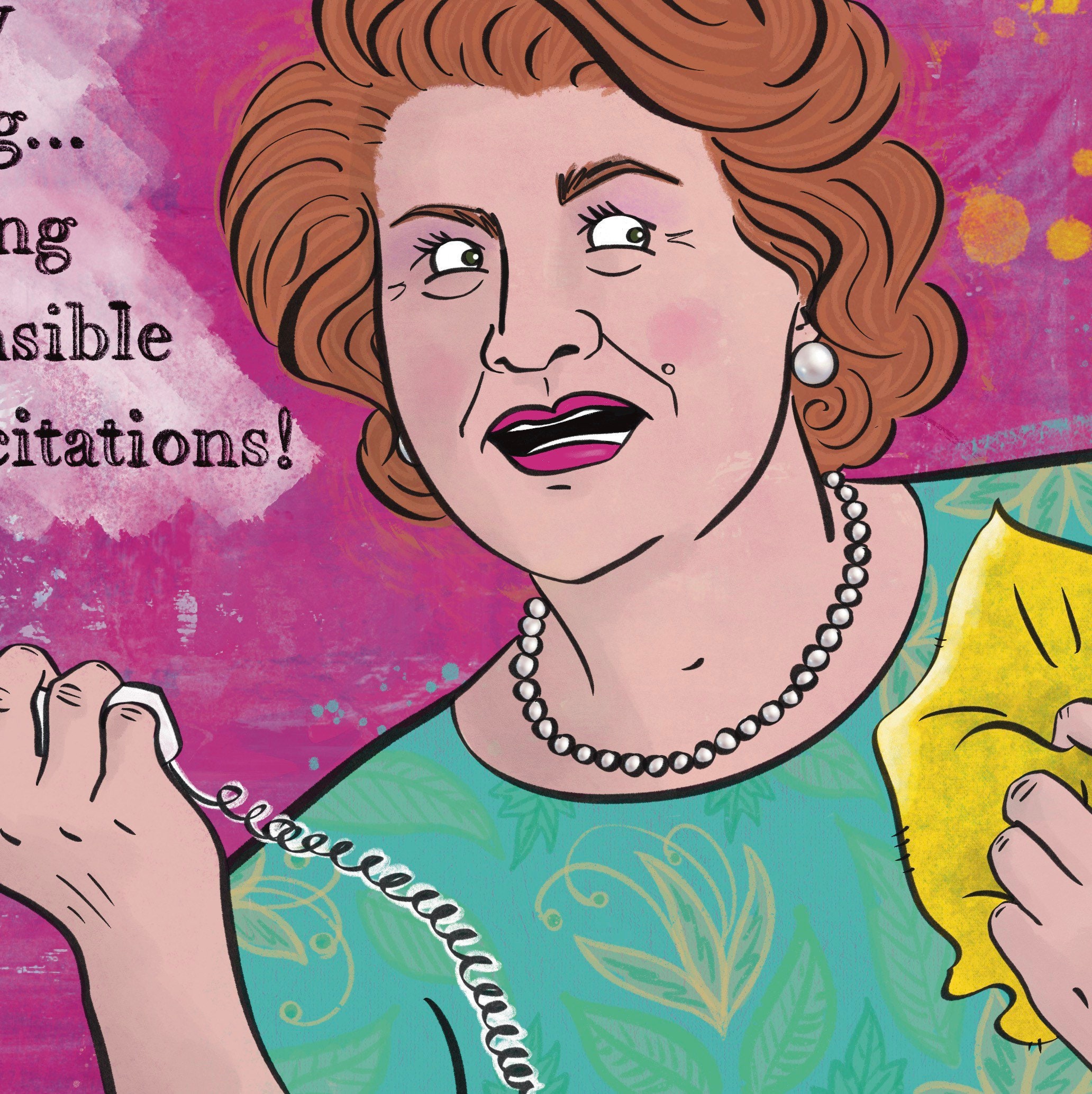 Mrs Bucket Keeping Up Appearances Greeting Card Funny Etsy