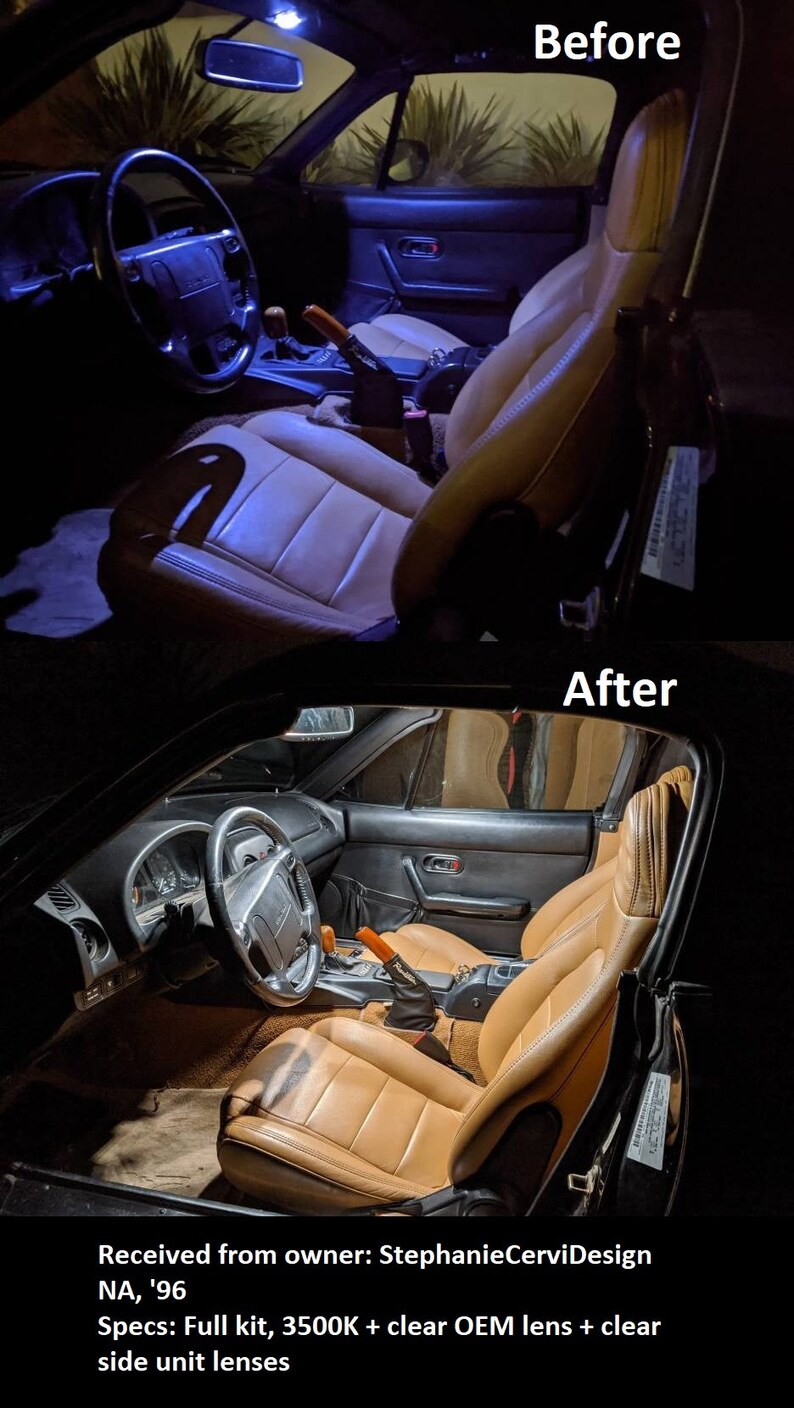 Mazda MX-5 Miata NB Interior Light Kit sides Center Master - Etsy