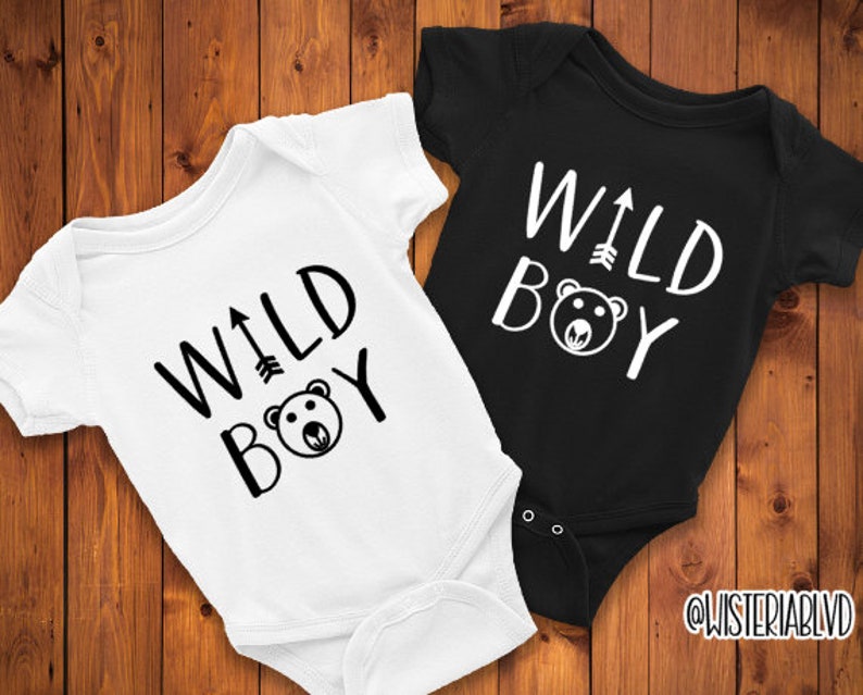 Wild Boy Baby Shirt Tshirt Toddler Kids