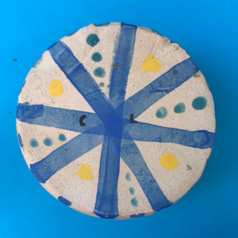 Painted Pattern Ceramic VasePlanter
