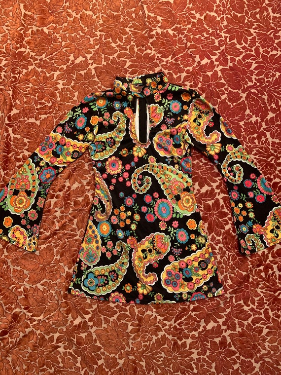 90s Psychedelic Mini-Dress