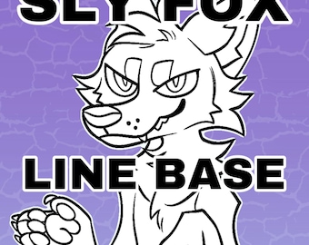 Sly Fox Pälskling Line Art Base