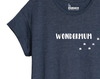 T-SHIRT - Wondermum - available in grey, black, white, Khaki, blue and pink