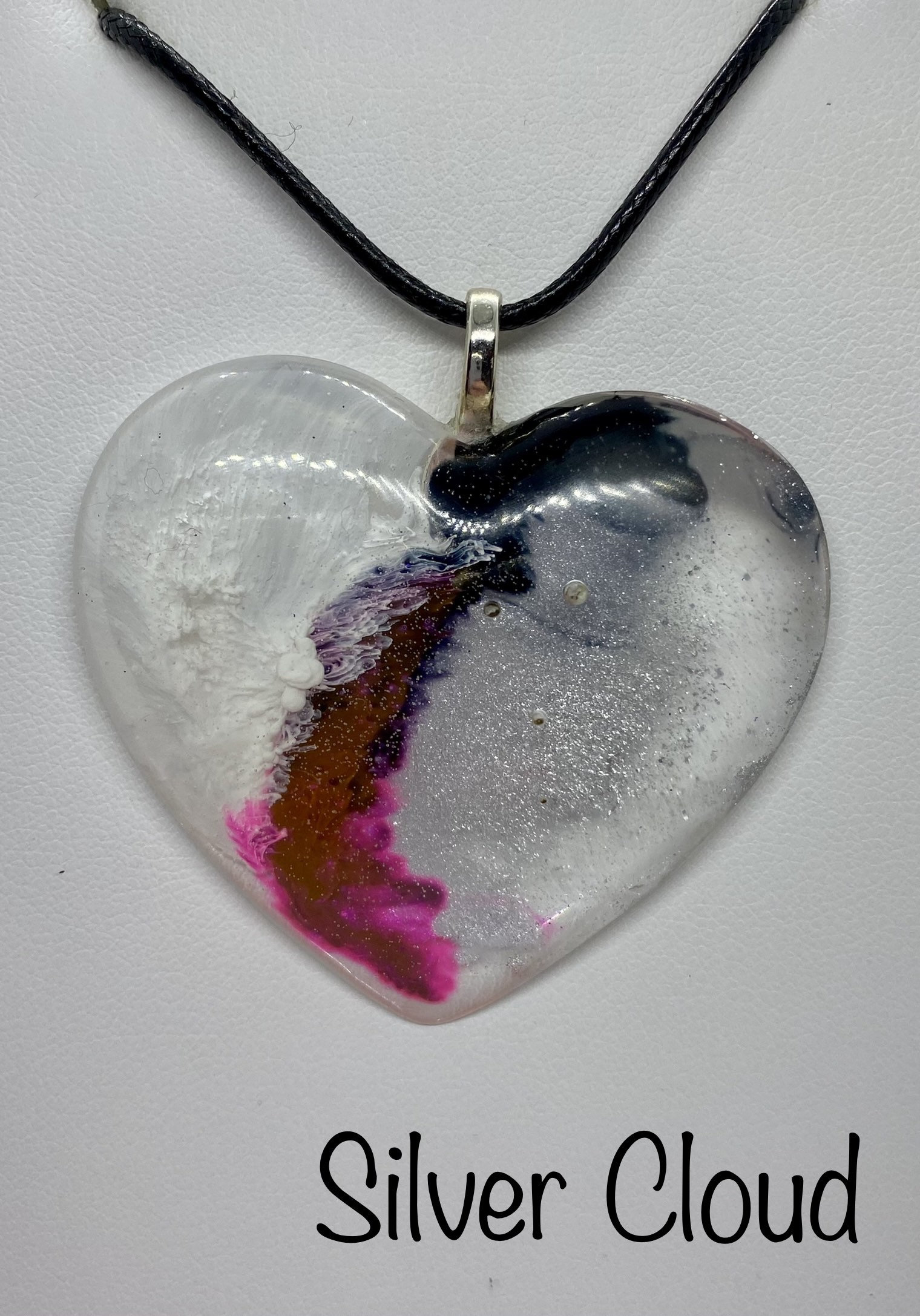 Resin Heart Pendant/ Large Pendant/ Various Colours/ 18 Inch Etsy UK