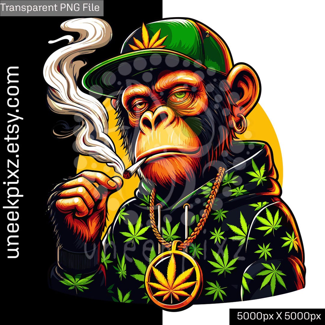 420 Png, Gorilla Png, Monkey Png, 420 Dtf, Hip Hop Png, Weed Png, Dtf ...