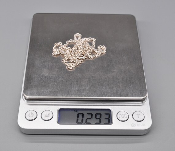 Vintage 835 Solid Silver Anchor Chain. Length 70 … - image 6