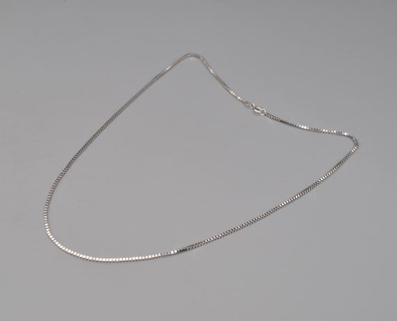 アンティーク　シルバーチェーンネックレス イタリア製　50cm 銀製 アンティーク シルバーチェーンネックレス イタリア製 50cm 銀製