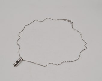 Vintage 925 Sterling Silver Necklace Chain with Pendant. Length: 47 cm / 18.5 inch