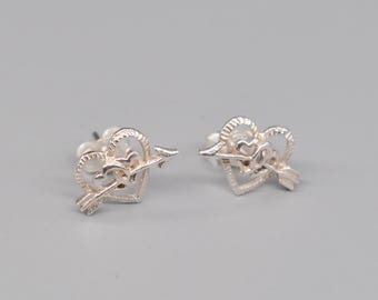 Piccoli orecchini a cerchio dentati aperti in argento sterling 925 e placcati oro 24k. - Italia