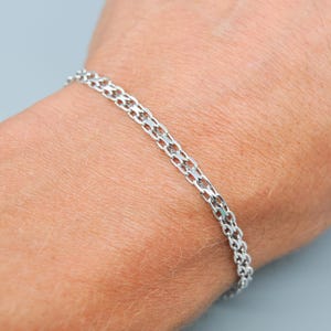 Vintage 925 Sterling Silver Bracelet. Length: 18 Cm / 7 Inch. - Etsy