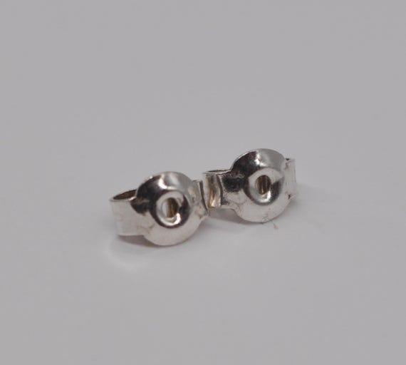 Vintage 835 Solid Silver Stud Earrings. - image 3