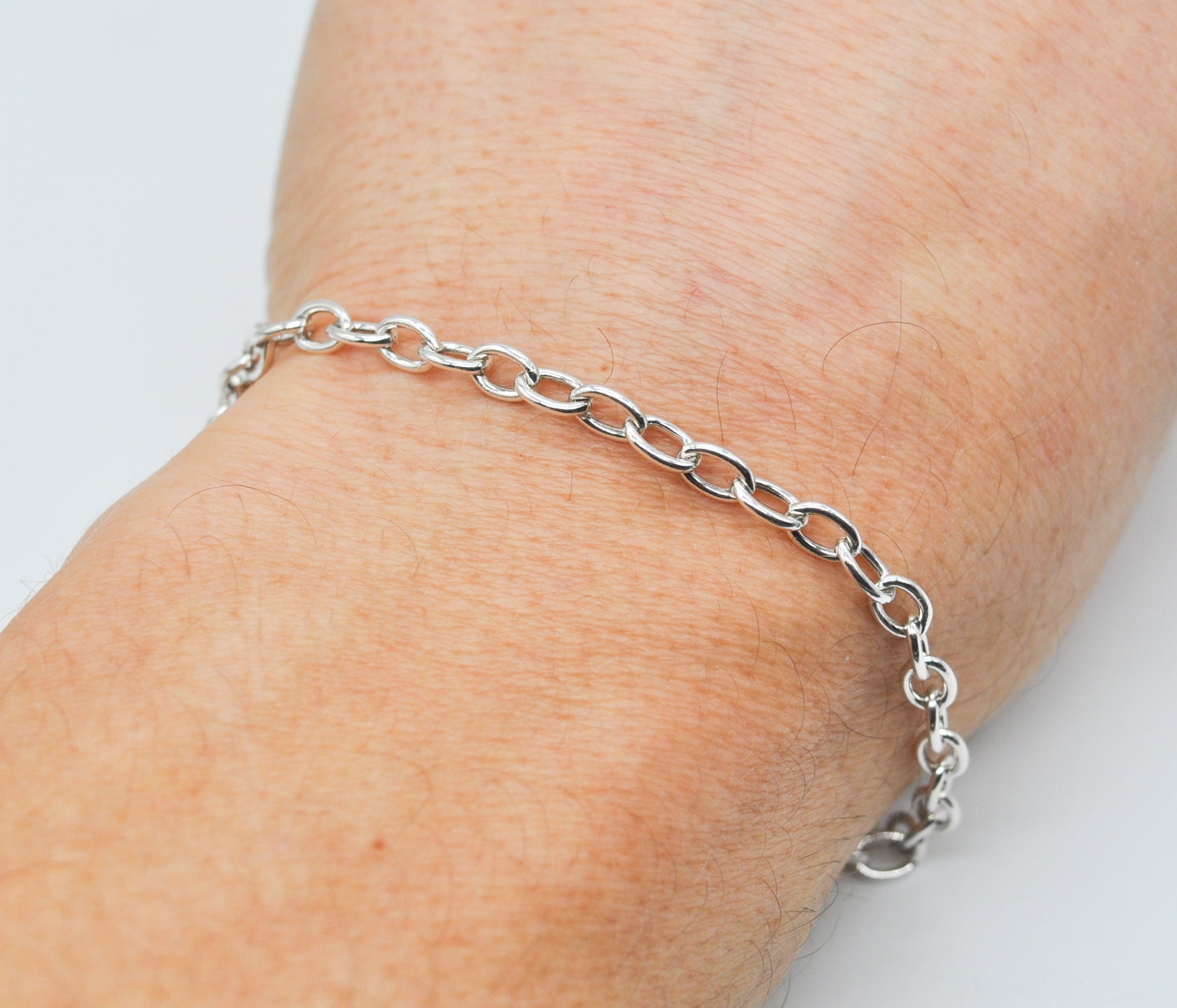 アクセサリー vintage silver925 chain bracelet Vintage Sterling Silver 925 Men's Women's Jewelry Chain