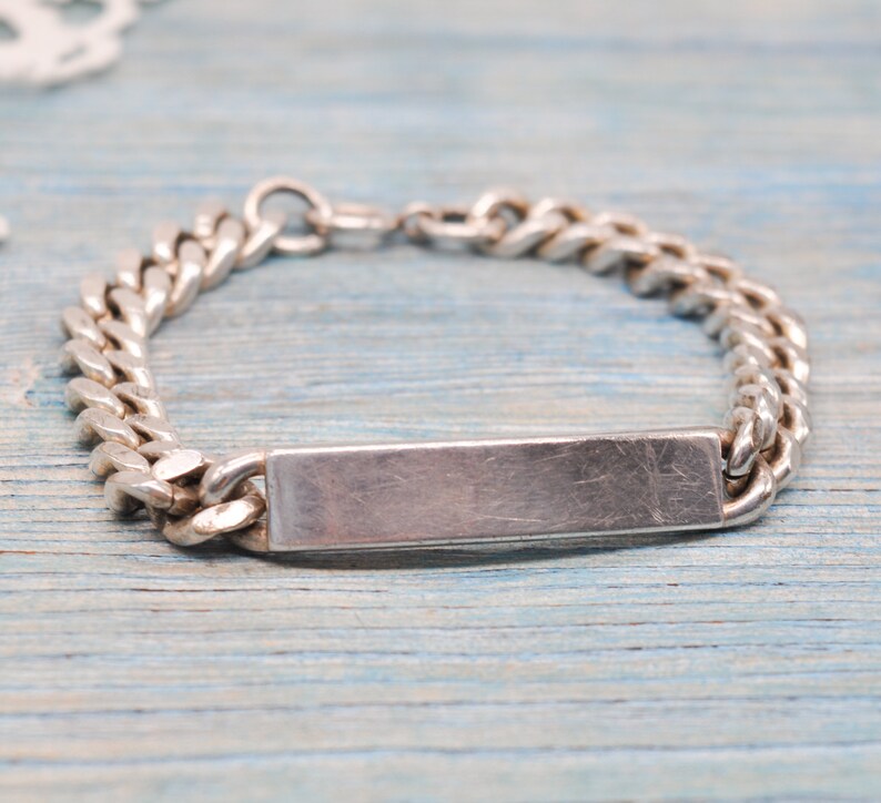 Vintage ALPACCA Silver Male Bracelet.