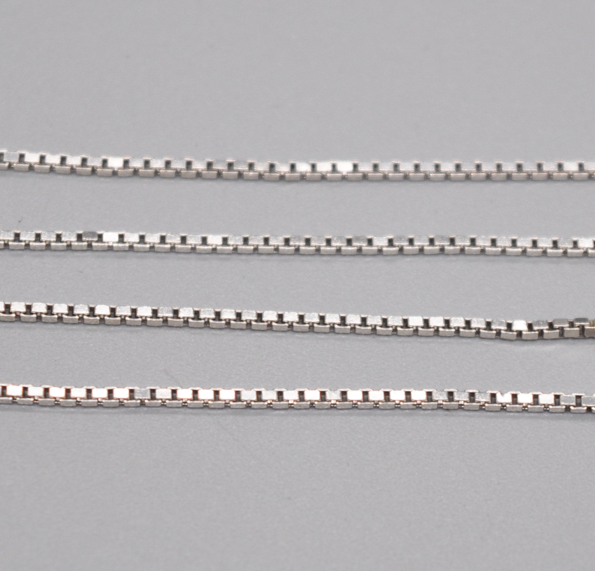 Vintage Short 835 Silver Necklace Chain. Length 38 Cm / 14.9 Inch