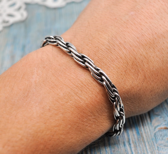 シルバー STERLING ブレスレット メンズ 18cm 18cm) シルバー925 ブレスレット メンズ 喜平ブレスレット 幅6mm