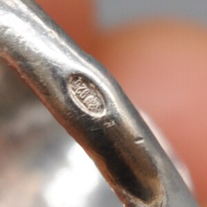 Vintage 925 Sterling Silver Ring. Size 16 3/4 mm US 6 3/4 image 5