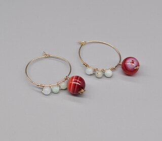Orecchini Pendenti A Cerchio Quadrato Geometrici - Grossi E Ipoallergenici - Placcati Oro E Argento Per Donna