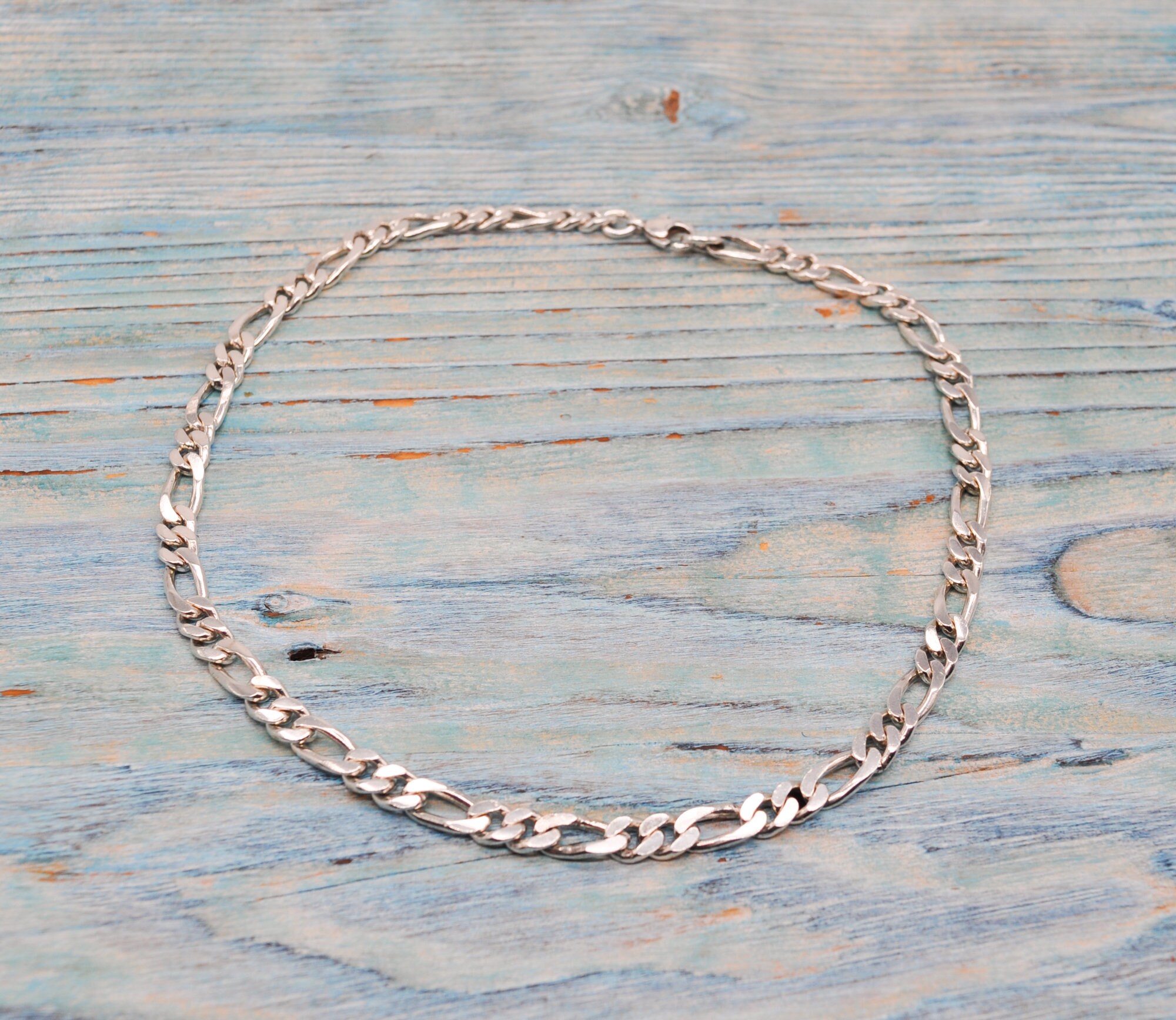Collier Chaîne En Argent 925 Vintage – 39,56g – Bijou Authentique Signé