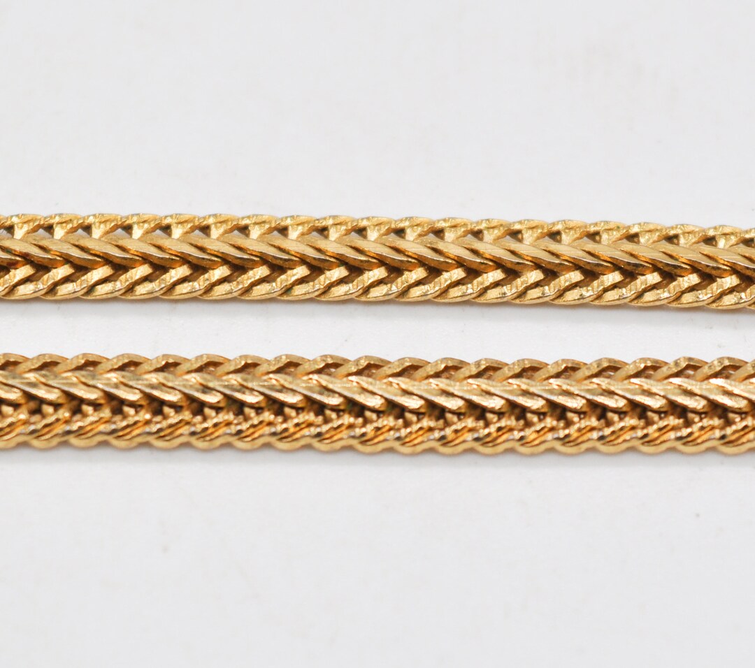 Vintage Gold Tone Brass Necklace Chain. Length 63 Cm / 24.8 Inch. Etsy
