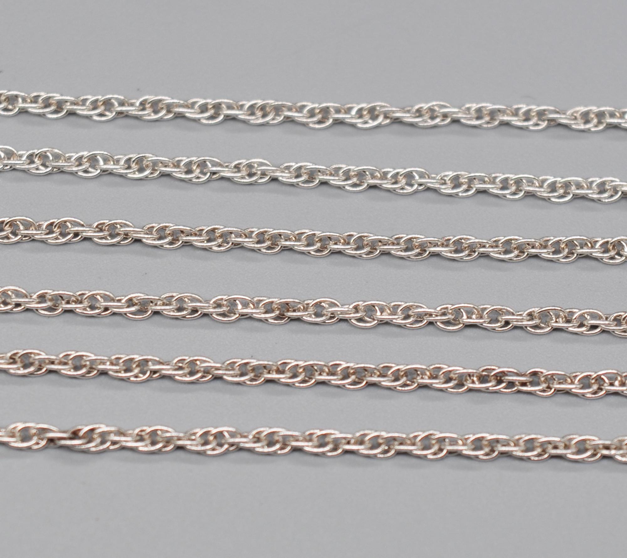 Vintage 925 Sterling Silver Necklace Chain. Length 72 Cm / 28.3