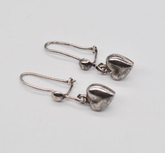 Vintage Dutch 835 Solid Silver Dangle Earrings. - image 1