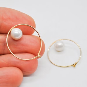 Gold Plated 925 Sterling Silver Hoop Earrings.