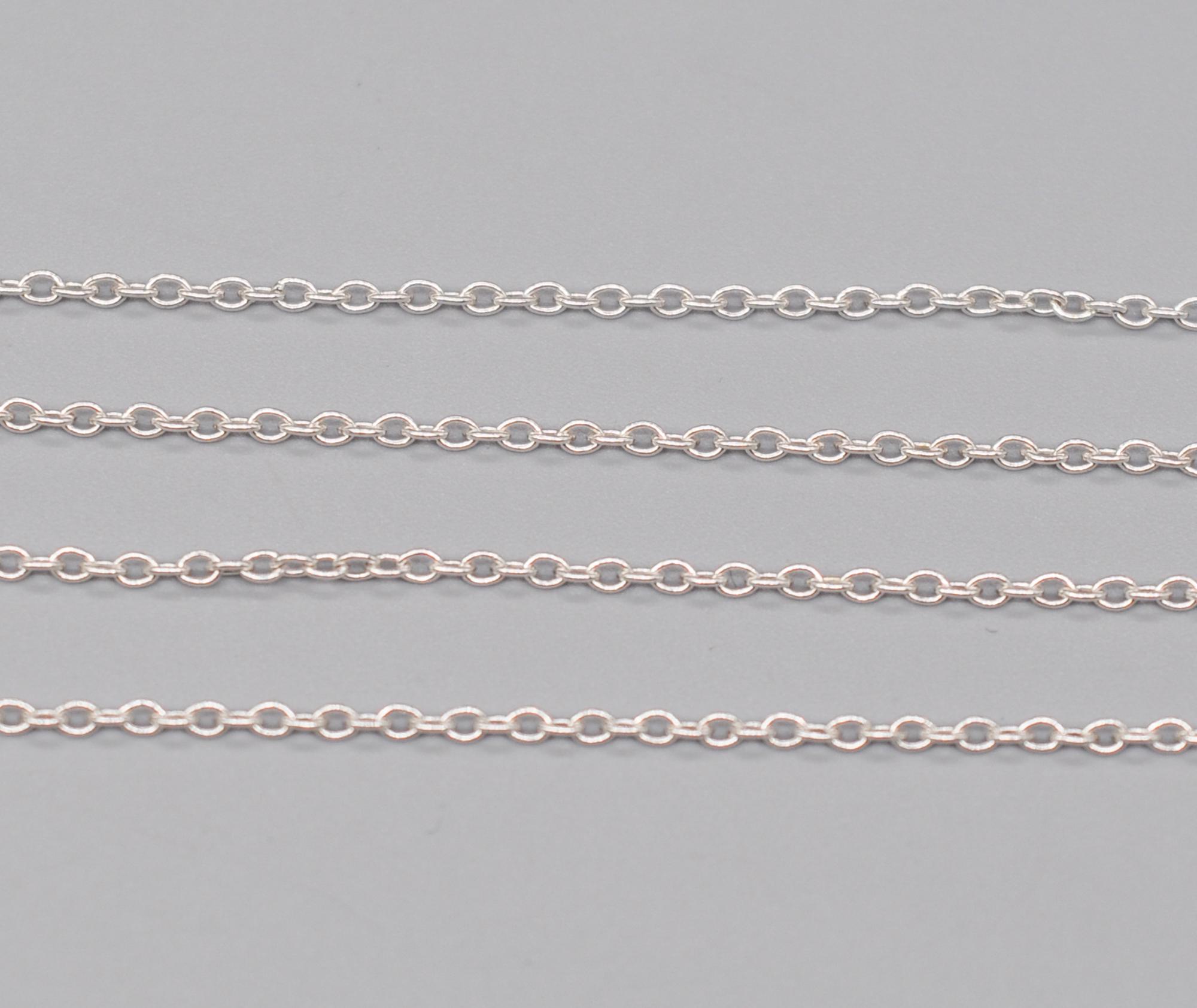 Danish GIFA Thin 830 Solid Silver Anchor Chain. Length 43 Cm 