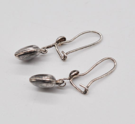 Vintage Dutch 835 Solid Silver Dangle Earrings. - image 3