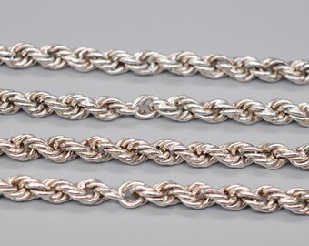 Chaîne En Argent Sterling 925, Vintage, Signée, Poids ~10g - Occasion, Bijou Rare