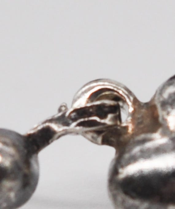 Vintage Dutch 835 Solid Silver Dangle Earrings. - image 4