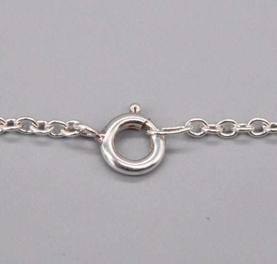 Vintage 835 Solid Silver Anchor Chain. Length 70 … - image 3